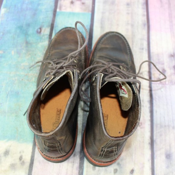 LL BEAN Chippewa Work Boots Vibram Sole Size 9.5 D - Picture 6 of 10